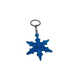 Snowflake Resin Keychain